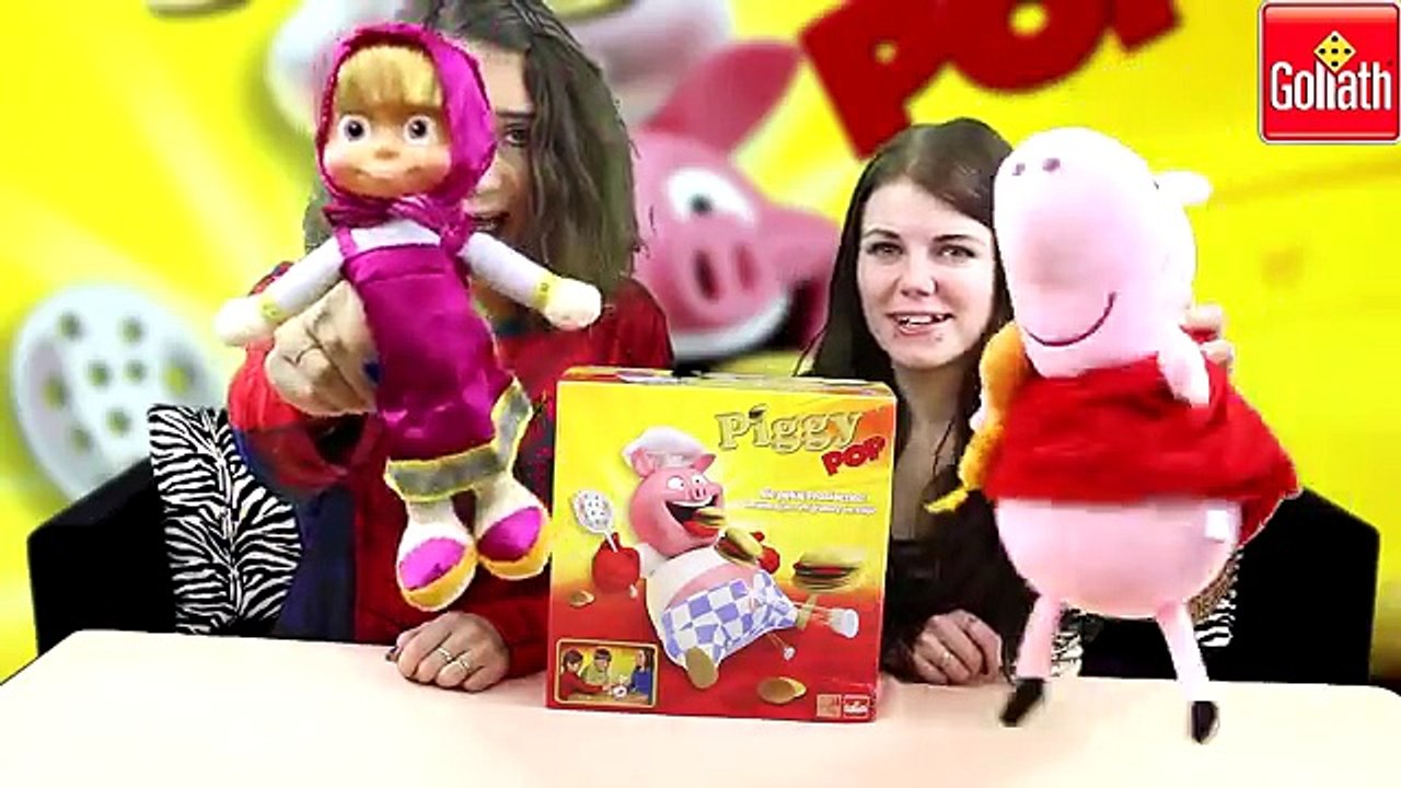 MASZA i NIEDŹWIEDŹ vs ŚWINKA PEPPA - Piggy Pop Nie Pękaj Prosiaczku! Gra Interaktywna GOLIATH #52