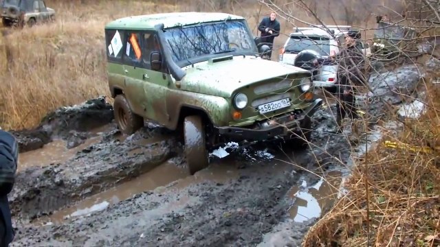 ► Toyota Prado VS UAZ Hunter VS УАЗ 469 [OFF-ROAD] (1-я часть)