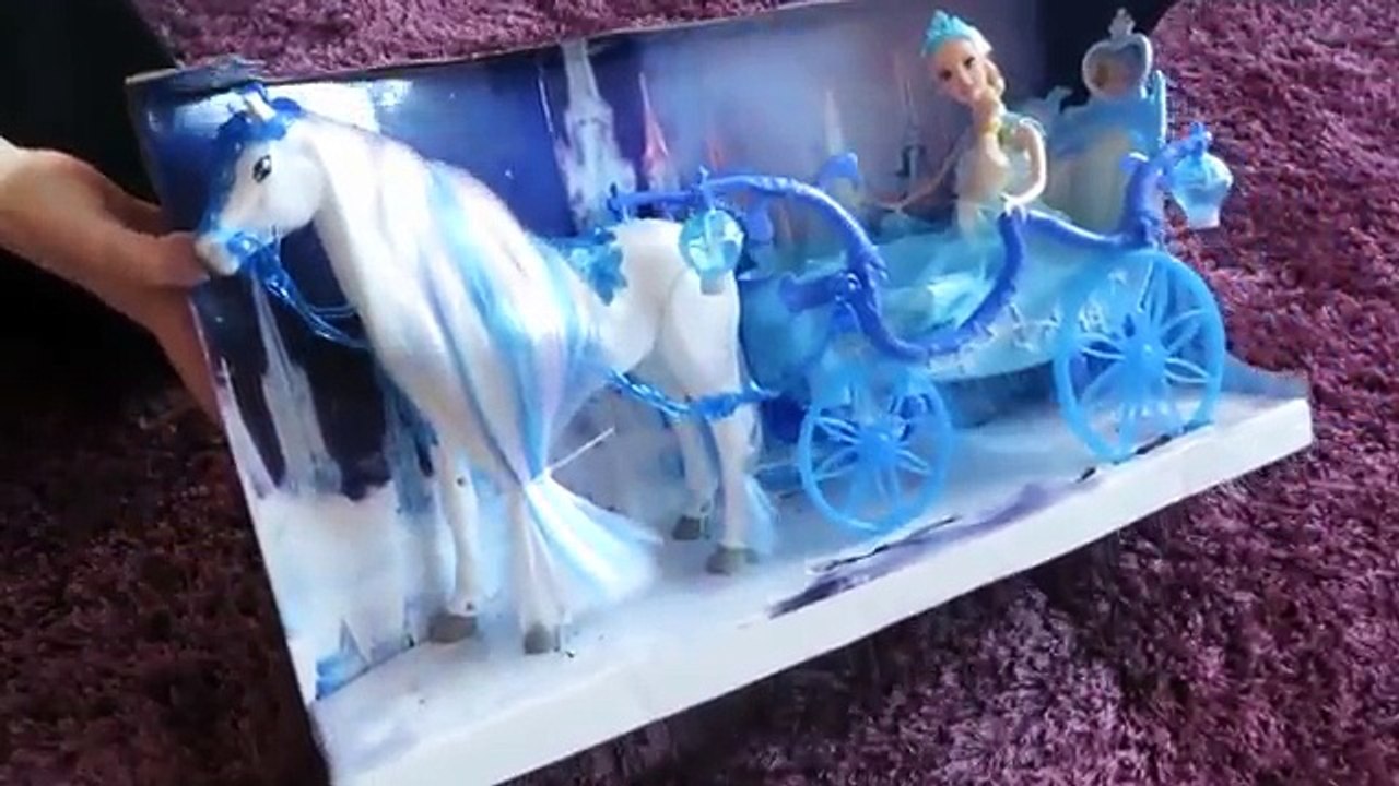NEW Beautiful Ice Princess Glowing Horse Carriage - Barbie Frozen like Doll