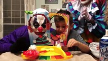 Harley Quinn and Friends VS Two Creepy Killer Clowns in Ultimate Pie Face Challenge W/ Princess Ella
