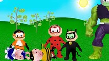 Monica miraculous Ladybug vira Hulk vc Cascão Halk Moht Hulk George Pig Cascão Peppa Pig portugues