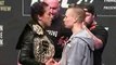 UFC 217 Joanna Jedrzejczyk vs. Rose Namajunas Staredown - MMA Fighting