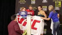 UFC 200 Weigh-Ins Miesha Tate's Tense Moment