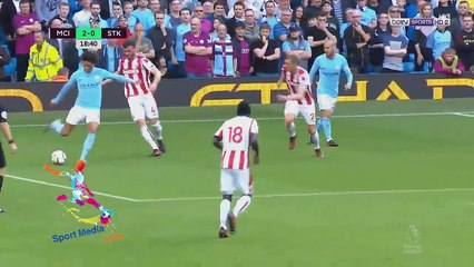 مباراة الجنون مانشسترر سيتتي 7-2 ستتوك سييتي [14-10-2017]شاشة كاملة[الدوري الانجليزي  ]