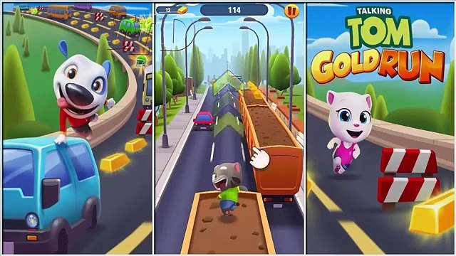 لعبة القط توم المتكلم الرائعة Talking Tom Gold Run + ملف APK