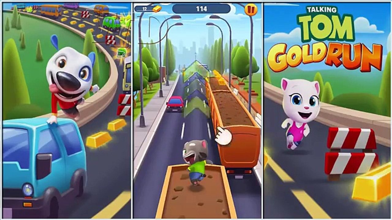 لعبة القط توم المتكلم الرائعة Talking Tom Gold Run + ملف APK