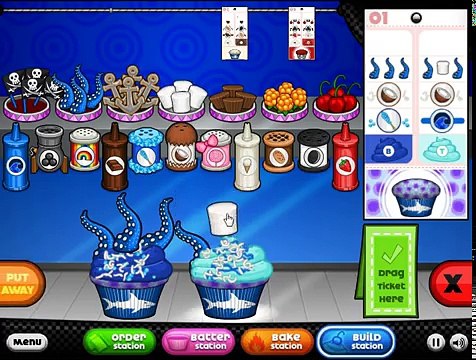 Papas Cupcakeria - All Pirate Bash Toppings Unlocked (Rank 43, Day 75)