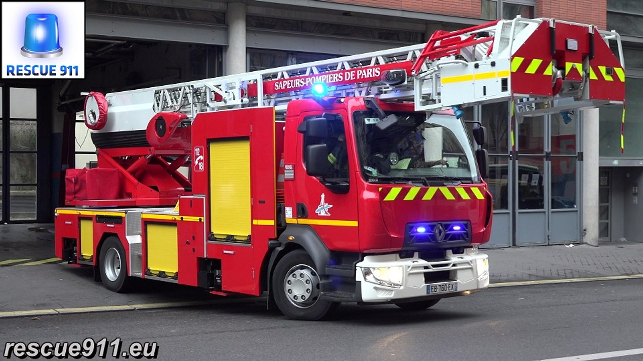 Paris Fire Response // BSPP Départ feu PS+ EPAN CS Parmentier