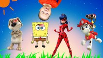 Wrong Mouth Talking Ben Ladybug SpanchBob Paw Patrol Finger family Nursery Rhymes Learn Colors Child