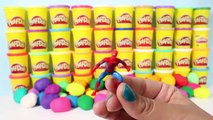 Play Doh Surprise Eggs Spiderman Frozen Peppa Pig Mickey Mouse Minnie Masha Disney Huevos Sorpresa