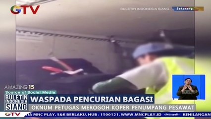 Скачать видео: Waspada! Oknum Bandara Terekam saat Mencuri Barang di Bagasi Pesawat