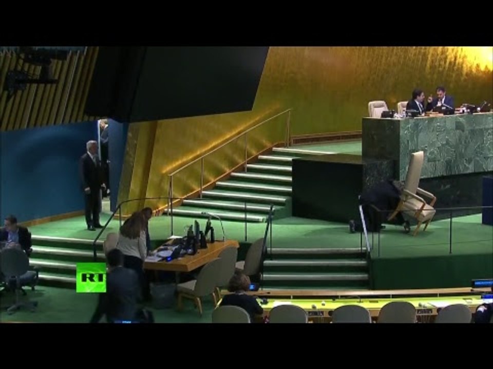 Turkish leader Recep Tayyip Erdogan addressing UNGA
