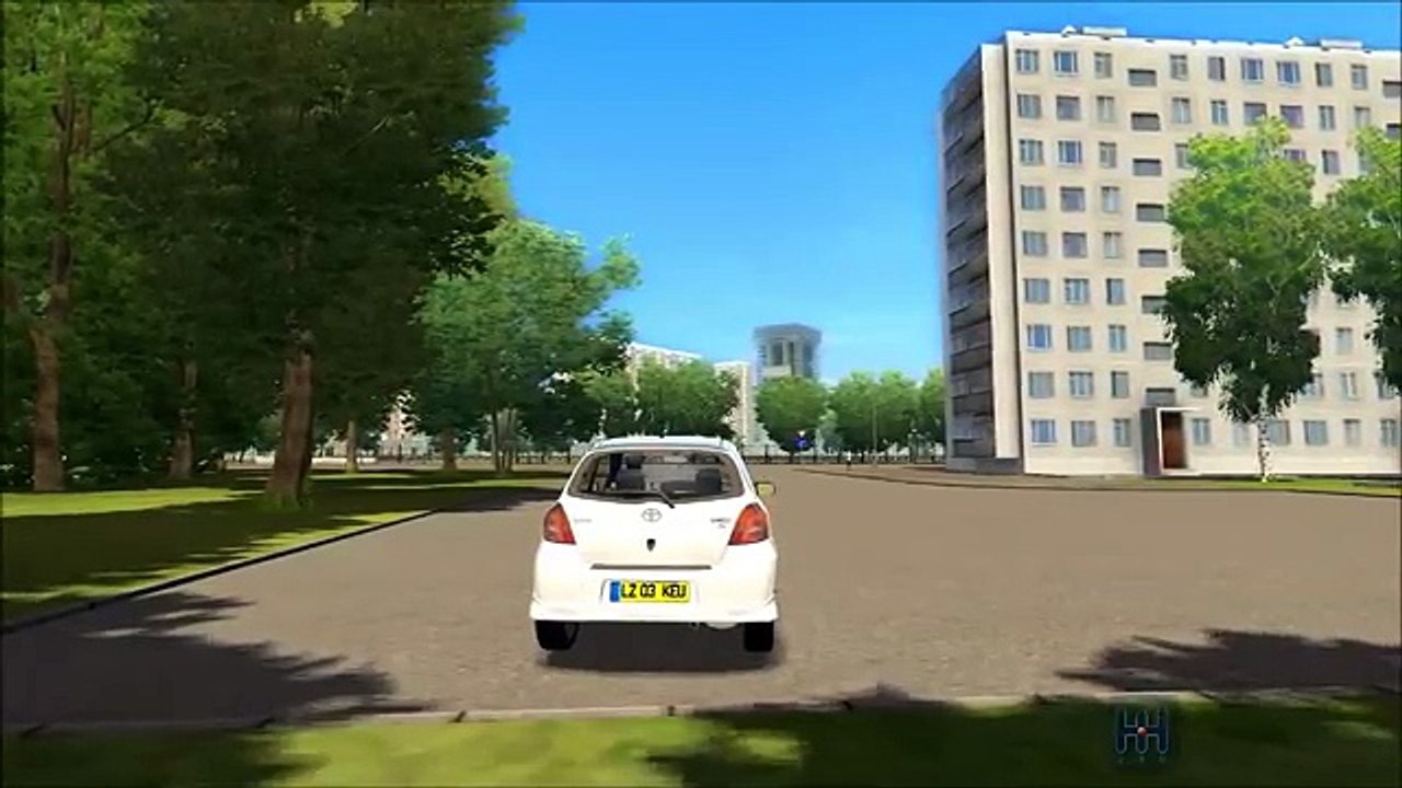 City car driving Toyota Yaris