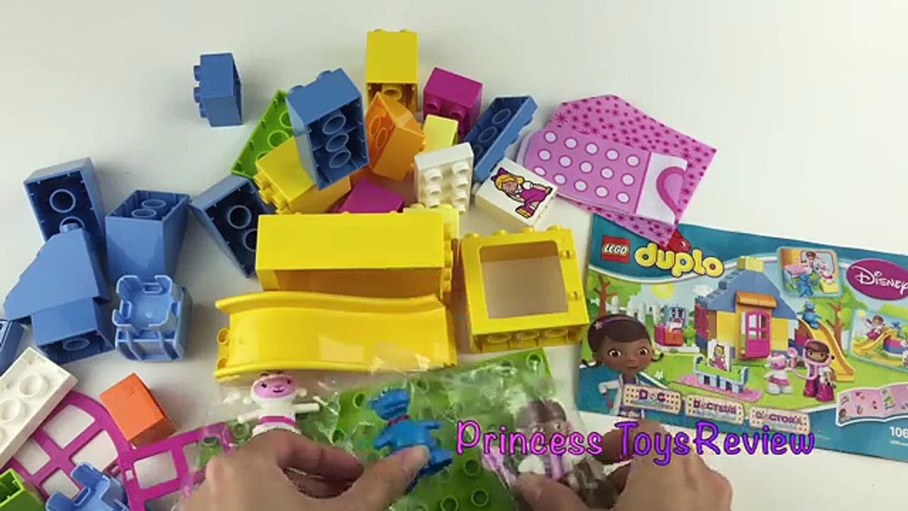 Lego Disney Doc McStuffins Backyard Clinic Egg Surprise Princess Sophia Care Bear Hello Kitty