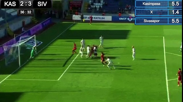 GOAL Kasımpaşa 2 - 3 Sivasspor - 15.10.2017