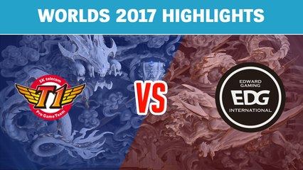 Highlights: SKT vs EDG - Worlds 2017 Group Stage