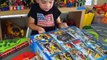 Lego City Mine Surprise Unboxing and Toy Playing: Crane, Diggers, Dump Truck, Train Car