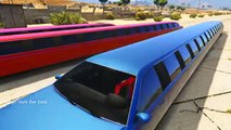 Learn Vehicles - Funny Color Long Cars on Truck Transportation with Spiderman in Cartoon for Kids