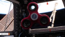 Astronauts Play With A Fidget Spinner On International Space Station