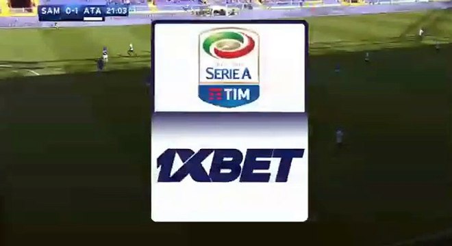 Bryan Cristante Goal HD - Sampdoria 0-1 Atalanta 15.10.2017