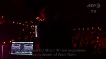 Electro concert lights up Jordanian desert