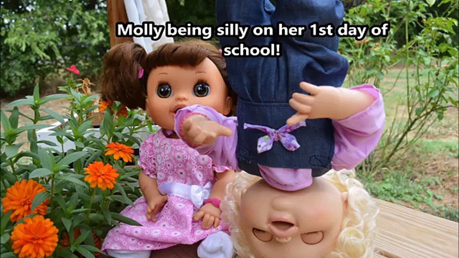 Baby Alive Goes To School Molly And Daisy First Day Of School Baby Alive Videos Video Dailymotion