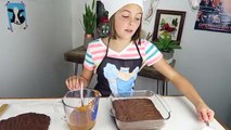 Chef Ava How To Make Knock Your Socks Off Brownies | Caramel Brownies Kids Cooking and Crafts
