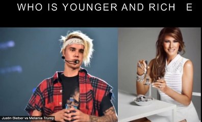 Justin Bieber vs Melania Trump Who is younger and richer?