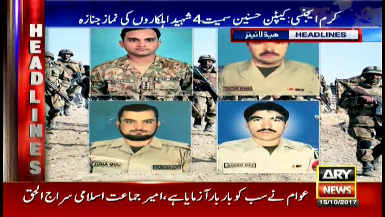 Headlines 1900 15th October 2017