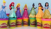 Play Doh Dress Disney Princess - Rapunzel, Ariel, Cinderella, Snow White Magic Clip Dolls