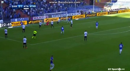 K.Linetty   Goal HD - Sampdoria  3 - 1	Atalanta 15.10.2017