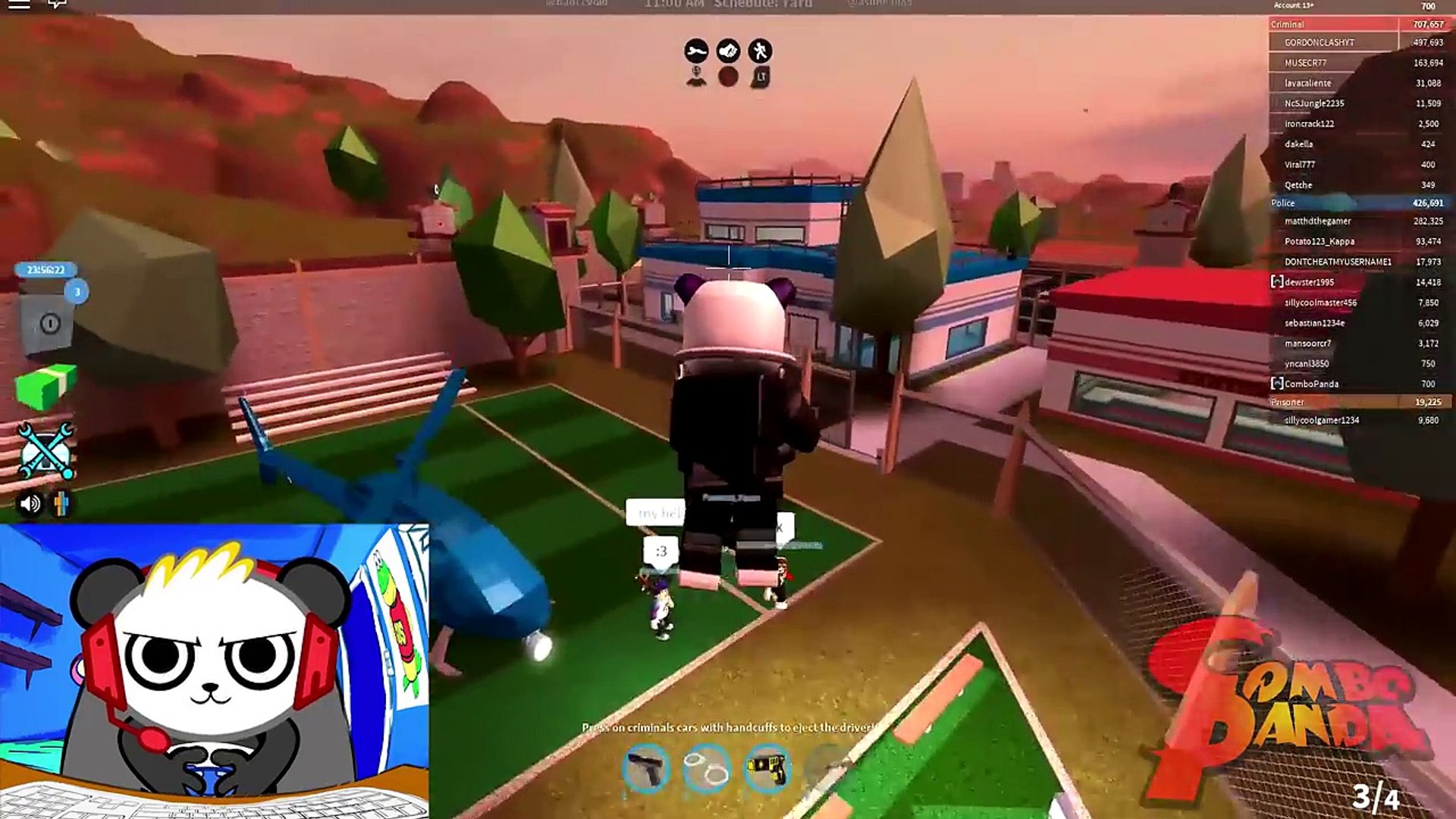 Roblox Jailbreak Police Car Speed Chase Let S Play With Combo - roblox flood escape let s play with combo panda 2 purqq7psy