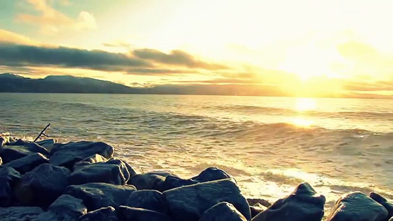 صوت البحر مع موسيقى - موسيقى هادئة - موسيقى النوم, موسيقى الاسترخاء, موسيقى التفكير, موسيقى المذاكرة