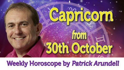 Capricorn Weekly Horoscope from 30th October - 6th November October 2017