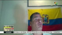 Expresidente ecuatoriano Rafael Correa externa su apoyo a Jorge Glas