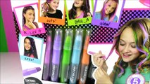 Barbie Rainbow HAIR CHALK Makeover! Barbie Hair Challenge Game! Alex Toys Hair Chalk Pens Salon! FUN