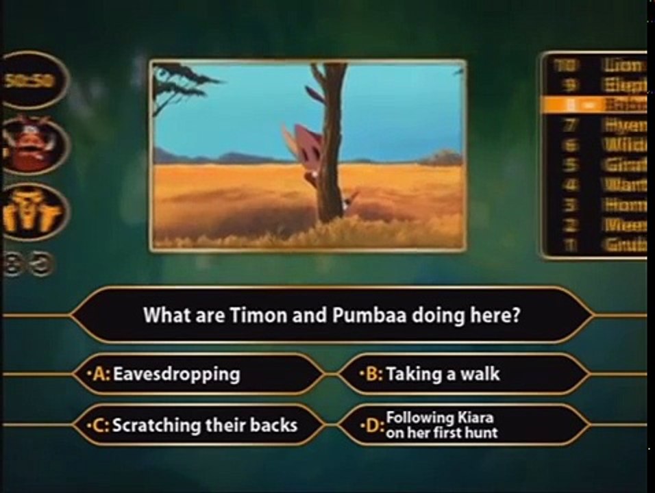 Who Wants to be King of the Jungle? [No Commentary]