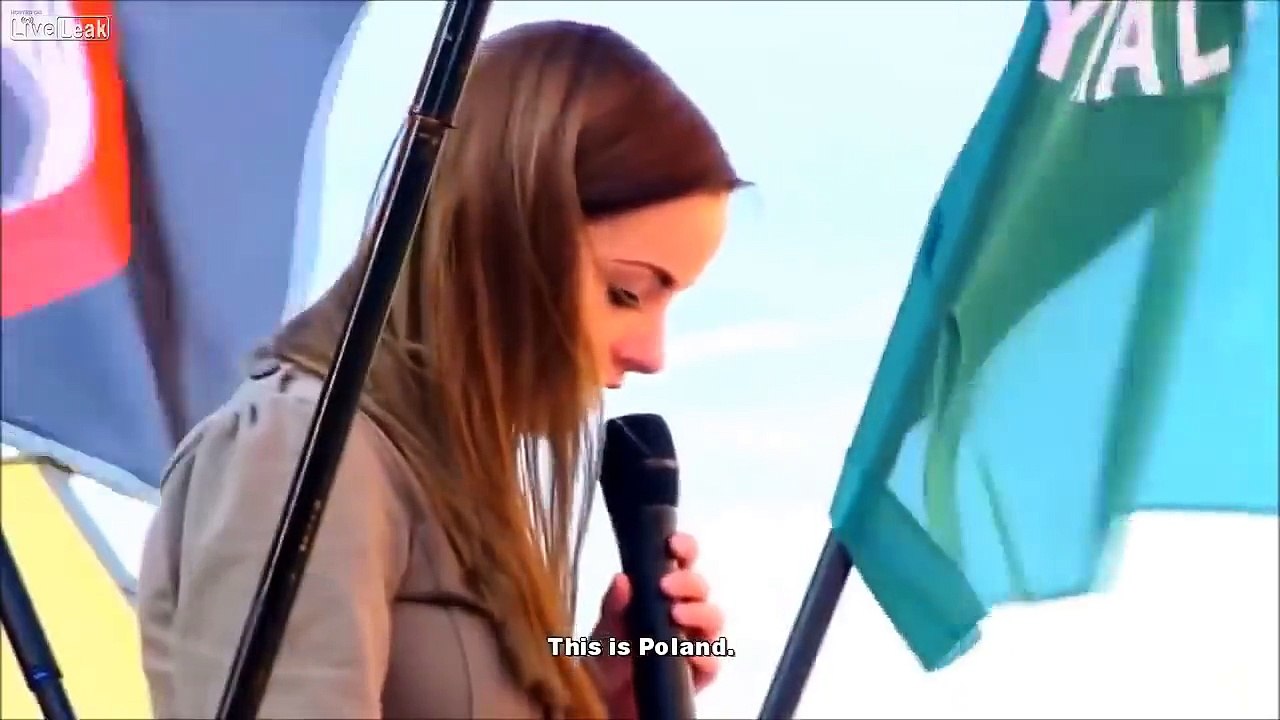 Polish girl speaks out against Muslim migrants