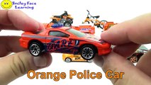 Learn Orange Color Street Vehicles Names & Sounds For Preschool Kids Video | Smiley Face Learning