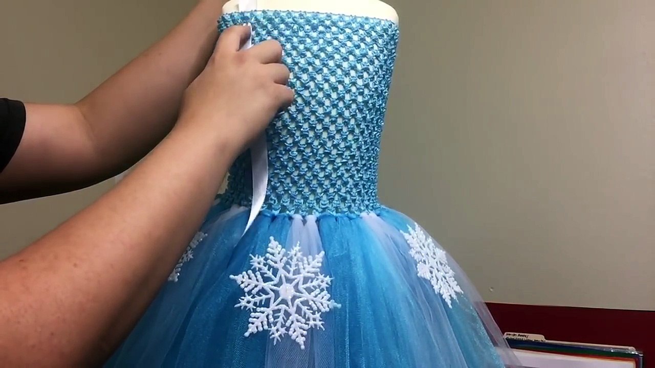 How to make an Elsa tutu dress