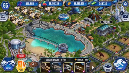 Jurassic World The Game All Aquatic Dinosaurs At Level 40 Ep1