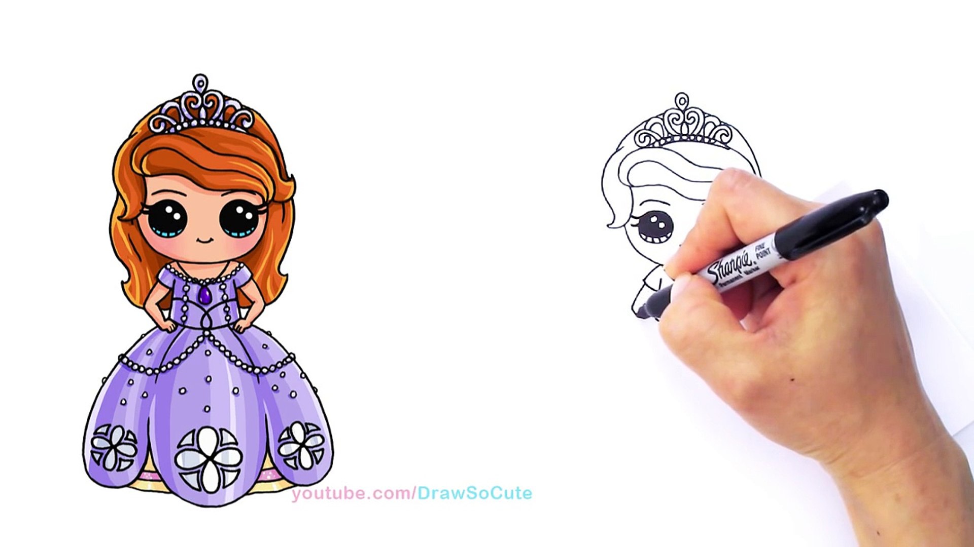 Featured image of post Cartoon Drawing Of Sofia The First With the help of the three fairies in charge of the royal training academy sofia learns that looking like a princess