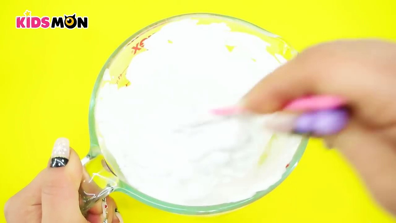 How To Make Cloud Slime ! Fluffy Slime - Kidsmon