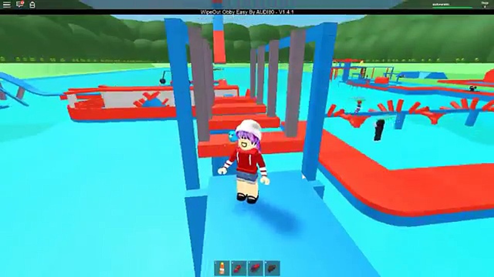 Roblox Wipeout Obby Radiojh Games Video Dailymotion - wipeout roblox