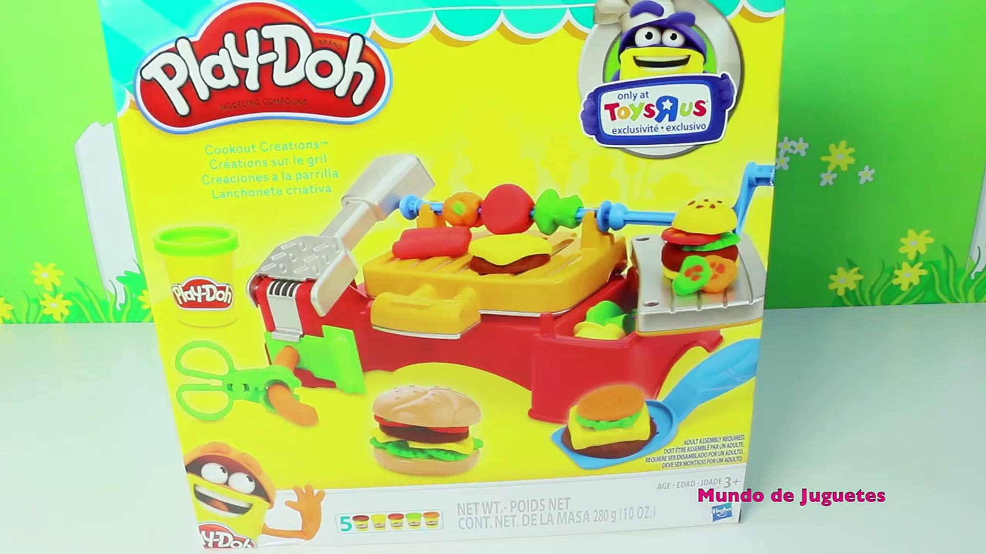 Plastilina Play Doh Creaciones a la parrilla|Play Doh en Español| Mundo de  Juguetes - Vidéo Dailymotion