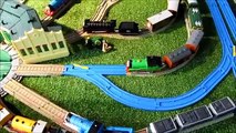 TOMY Plarail Japanese Rocky and Percy (surprised look) Unboxing review and first run.