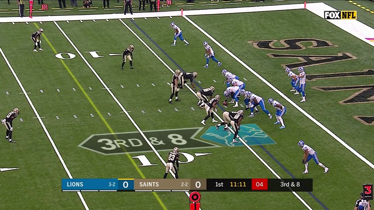 Alex Okafor strip sacks Stafford in end zone, Kenny Vaccaro recovers for TD