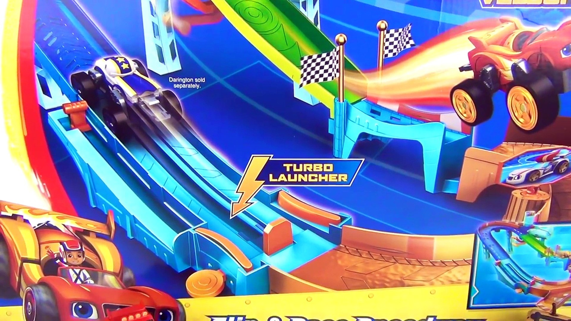 blaze flip and race speedway cars