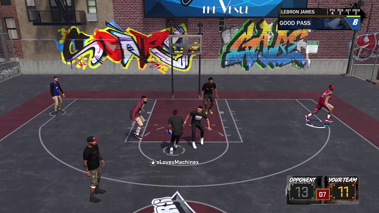 NBA 2K18 LeBron Jumped over Him