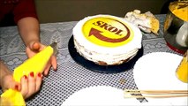 Bolo Skol com latinha/Bolo cerveja/decorando bolo simples com chantilly. - Culinária em Casa